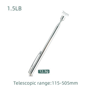 Telescopic Magnetic Pickup Tool 10LB Strong Magnet 5 Section Extendable Rod Stainless Steel Auto Hardware Pick up Tool Orange - Product Image 1