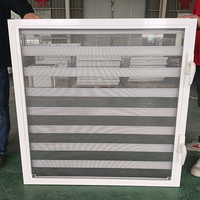 Volets WEIKA pour fenêtre en alliage d'aluminium persienne volet ventilé avec écran fixe personnalisé bas prix