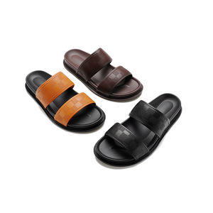 <span class=keywords><strong>Sandales</strong></span> d'Extérieur <span class=keywords><strong>en</strong></span> <span class=keywords><strong>Cuir</strong></span> Véritable Prix Usine Henghao, Pantoufles Chappal Rembourrées <span class=keywords><strong>en</strong></span> <span class=keywords><strong>Cuir</strong></span> de Haute Qualité pour Homme - Product Image 6