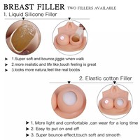Faux Sein en Silicone B C D E F G Bonnets, Grosses Poitrines Artificielles en Silicone pour Adultes, Forme de Poitrine en Silicone pour Travestis et Drag Queens
