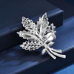 Broche en cristal ZX Arabie Saoudite motif fleur de cocotier, accessoires en zircon, décoration luxueuse, épingles de sûreté, vente en gros d'usine de bijoux - Product Image 4