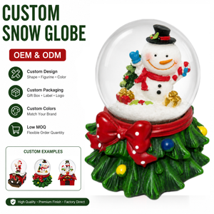 Globo <span class=keywords><strong>de</strong></span> <span class=keywords><strong>Nieve</strong></span> Navideño Personalizado con Forma <span class=keywords><strong>de</strong></span> Árbol <span class=keywords><strong>de</strong></span> Navidad y Lazo Rojo con Puntos para Regalos <span class=keywords><strong>de</strong></span> Decoración Navideña - Product Image 1