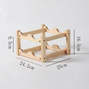 Rustic <b>Wine</b> <b>Rack</b> Wood <b>Wine</b> Bottle <b>Rack</b> Organizer <b>Wooden</b> <b>Wine</b> Storage Display Holder - Product Image 3