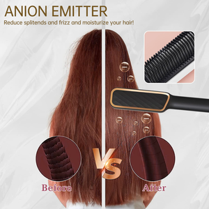 Plancha de Pelo 2 en 1 Desmontable Multifuncional con Peine Caliente, Rizador Automático de 500 Grados, Alisador de Pelo Portátil - Product Image 3