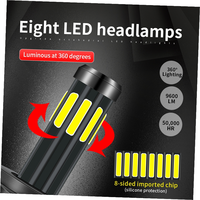 Feux LED pour phares de voiture à 360 degrés, 4, 6, 8, 10 faces, R4 H1 H3 H7 H4 9005 HB3 9006 HB4 H8 H11 9012, pour phares et ampoules antibrouillard