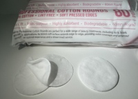 Tampons en coton écologiques professionnels 60 mm, 3 couches, sans peluches, double face, en spunlace, bords pressés, très absorbants (80