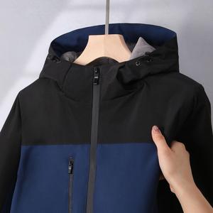Wholesale <b>Thick</b> <b>Fleece</b> <b>Jackets</b> Full Zip Casual Cotton Hooded <b>Jacket</b> 430gms Heavyweight Men Sport <b>Jacket</b> - Product Image 3