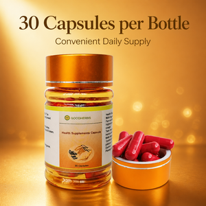 Cordyceps sinensis, capsules de fibres alimentaires au ginseng, suppléments énergétiques à base de plantes pour hommes, marques OEM et vente en gros - Product Image 1