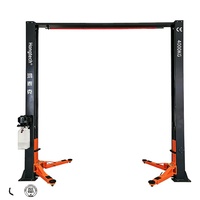 Hongtech 4/5/6T çift silindir hidrolik araba asansörü iki Post atölye için temizle kat iki sütun garaj oto araç kaldırma asansör