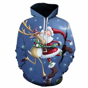 Nouveau pull d'impression numérique de Noël 3d <span class=keywords><strong>Cos</strong></span> Anime pull à capuche décontracté Sublimation Blanks Hoodies - Product Image 2