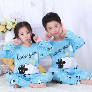 Ventes en gros de pyjamas pour enfants respirants en 2 pièces, style décontracté, pour le printemps - Grande variété de styles - Product Image 2