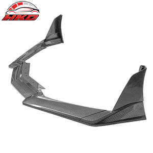 Lèvre de pare-chocs avant compatible avec Chevy Corvette C8 2020-2025 STG 3 ZR1 Style, imprimé fibre de carbone, pièces auto de haute qualité, kit carrosserie - Product Image 4