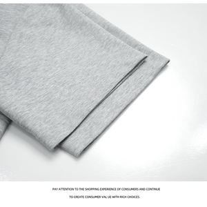 T-shirt da uomo <span class=keywords><strong>a</strong></span> maniche corte, casual, con collo <span class=keywords><strong>a</strong></span> mezza zip, design <span class=keywords><strong>a</strong></span> strati <span class=keywords><strong>2</strong></span>-in-1, vestibilità ampia, 230g - Product Image 6