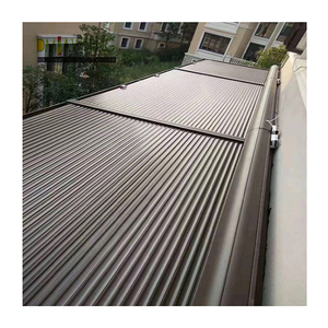 Pérgola Exterior de Aluminio con Techo Retráctil, Persiana Enrollable, Techo Abatible, Gazebo Metálico para Uso Exterior - Product Image 6