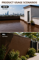 Peinture époxy marron pour sols en béton extérieurs, revêtement complet pour garage, ligne de revêtement de sol à base de polyuréthane pour les sous-sols et les fermes