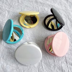 Private Logo Cosmetic Double Sides Pocket Mirror Foldable <b>Makeup</b> Mirror Round Double-sided Compact Mirror Cosmetic - Product Image 2