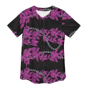 Hawaii moda gevşek rahat üstleri talep üzerine 2025 baskı MaileLei kültür kadın beyzbol forması Custom Made günlük spor giyim - Product Image 2