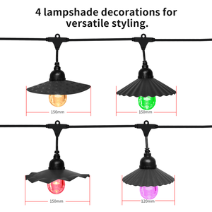 Thông minh kiểm soát <span class=keywords><strong>LED</strong></span> Patio đèn RGBW bóng đèn chuỗi IP65 không thấm nước điện áp thấp DC24V 36V cho ngoài trời chiếu sáng kỳ nghỉ - Product Image 6