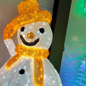 Reallife Taille Colle Bonhomme De Neige Vacances Décoration Intérieure/Extérieure LED Paysage 200w 24v 3D LED Motif Lumière - Product Image 3