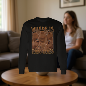 ¿Dónde está Jimbo James Marcus The Worm Meme? Camiseta de manga larga - Product Image 3