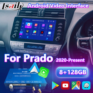 Lsailt 8+128GB ระบบแอนดรอยด์ รองรับ Carplay อุปกรณ์เชื่อมต่อวิดีโอสำหรับรถยนต์โตโยต้าแลนด์ครุยเซอร์ ปราโด 150 ปี 2020-ปัจจุบัน - Product Image 1