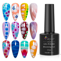 Gel transparent effet blooming 15 ml, longue tenue, vernis à ongles UV, effet soak-off