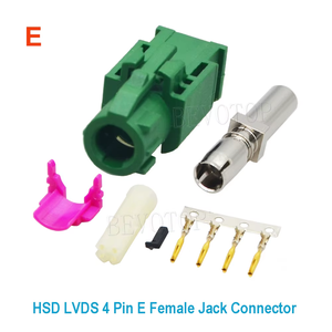 Conector HSD de 4 Pines, Código A/B/C/D/E/F/G/H/J/K/L/Z, Conector Recto Hembra para Crimpado, Cable LVDS <span class=keywords><strong>DACAR</strong></span> 535 para Vehículo, 50 OHM DC-4GHz - Product Image 6