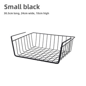 Metal Kitchen <b>Storage</b> Rack Hanging <b>Cabinet</b> Cupboard for Dormitory Essential Wardrobe Under-Desk Hanging Basket Layered <b>Storage</b> - Product Image 4