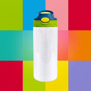 Botella de Agua Infantil de 12 oz, de Acero Inoxidable 304 con Doble Pared y Aislamiento al Vacío, con Tapa Abatible, Aislamiento Térmico de 6-12 Horas para Camping - Product Image 1