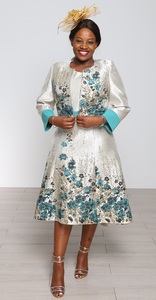 Traje de Vestir Elegante de Alta Calidad OEM de Fábrica Enlin, Traje de Vestir Decente para Mujer para Iglesia - Product Image 2