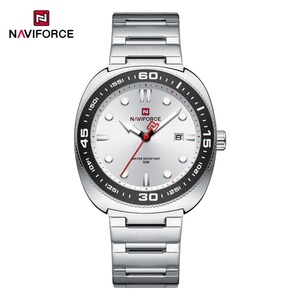 นาฬิกาข้อมือ NAVIFORCE คุณภาพสูงสำหรับผู้ชาย ระบบควอตซ์ กันน้ำ 3ATM ตัวเรือนสแตนเลส สไตล์ลำลอง หรูหรา แฟชั่น รุ่นปี 2025 - Product Image 2