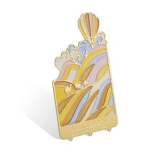 Marque-page haut de gamme en forme de montgolfière jaune clair, idéal pour l'école, le bureau ou comme cadeau - Product Image 6