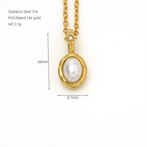 Collier en Or Vert Français Plaqué Or 14 carats 316L, Collier Porte-Bonheur avec Pierre <span class=keywords><strong>de</strong></span> <span class=keywords><strong>Naissance</strong></span> Zircon 12 Couleurs - Product Image 2