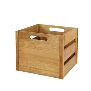 New Square Classic <b>Tabletop</b> Solid Wood <b>Storage</b> Box Eco-Friendly Multifunction Sundries Organizer Portable - Product Image 2