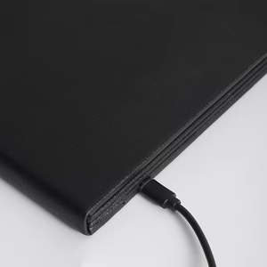 Factory Price Custom Faux Leather Menu Book Cover Table <b>Lighting</b> Menu Board Holder Two Sided <b>Lighted</b> Menu Book - Product Image 6