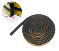 Cinta de Sellado Autoadhesiva de Espuma EPDM, Impermeable, Aislante Acústico, de 5 Metros, para Puertas