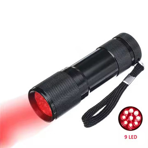 Đêm phát hiện hồng ngoại tĩnh mạch Viewer Torch Pocket 625nm <span class=keywords><strong>9</strong></span> <span class=keywords><strong>LED</strong></span> Sâu Ánh sáng màu đỏ đèn pin để xem sao bản đồ - Product Image 1