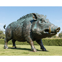 Escultura de Bronce de Animales de Tamaño Real, Escultura de Carnero, Oveja, Cabra, Estatua de Cobre, Esculturas de Ovejas de Bronce