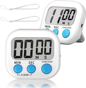 Temporizador de Cocina Digital Magnético con Alarma Fuerte, Función de Memoria y Soporte Retráctil con Botones ST/SP - Product Image 1