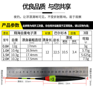 T-Profile Rock <b>Fishing</b> <b>Float</b> Balsa Wood High Buoyancy Electronic <b>Float</b> For Ocean <b>Fishing</b> Grass Carp Black Carp Night Use - Product Image 3
