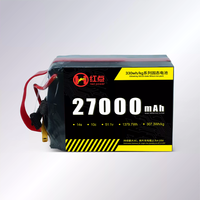 Batterie semi-solide au lithium Red Power série 330, 27000 mAh, 14S, 51,1 V, décharge 10C, longue autonomie, basse température pour drone