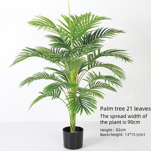 Palmier artificiel de simulation vert pour jardin intérieur, plante artificielle haut de gamme en plastique, bonsaï, décoration en pot - Product Image 6