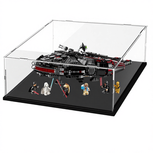 Vitrine en acrylique transparente épaisse pour objets de collection 75389/Dark Falcon/75337/<span class=keywords><strong>at</strong></span>-<span class=keywords><strong>TE</strong></span> Walker/75394/Star Destroyer/75354 - Product Image 1