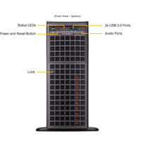 Server GPU SYS-741GE-TNRT, Dual Intel Xeon dan 4x H100 untuk AI dan Deep Learning