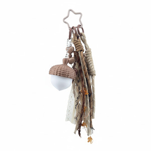 Colgante para bolso de <span class=keywords><strong>bellota</strong></span> impreso en 3D, llavero con cierre de estrella, colgante de borla con flecos de encaje bohemio, accesorio de lujo de estilo coquette para bolsos de regalo - Product Image 2