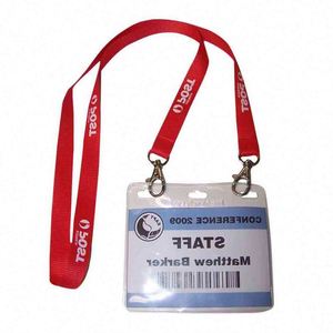 สายคล้องคอพิมพ์ลายโปรโมชั่นแบบซับลิเมชั่นพร้อมโลโก้สั่งทำและที่ใส่บัตรประจำตัว - Product Image 2