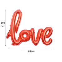 Youlun Argent Or Rose Rouge Amour Siamois Ballons pour la Saint-Valentin Mariage Proposer Fête