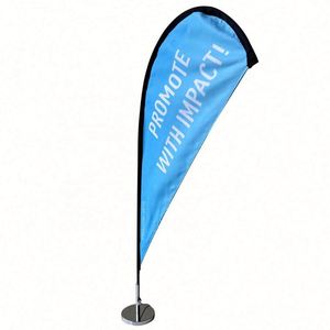 Mini Teardrop Desk <b>Flag</b> Advertising Beach Banner Flying Table Stand for Automotive Insurance Education Agriculture Travel Agency - Product Image 4
