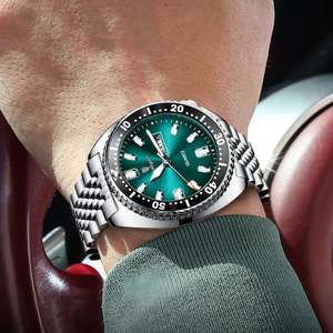 Reloj de Cuarzo de Lujo para Hombre POEDAGAR 682, 47MM, Correa de Acero Inoxidable, Resistente al Agua, Manecillas Luminosas, Calendario Doble, Reloj de Negocios - Product Image 2