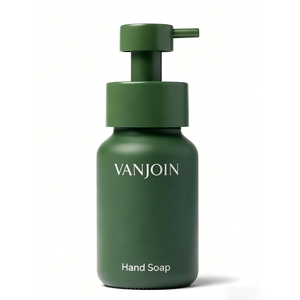 Flacon en verre pour savon liquide pour les mains, shampoing pour le corps, savon moussant, finition vert mat, durable, nettoyage des <span class=keywords><strong>cheveux</strong></span>, rechargeable, gel moussant - Product Image 1